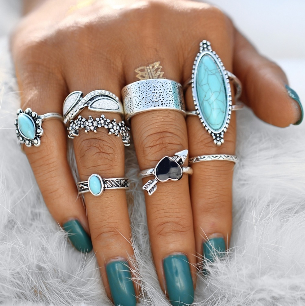 🐚🦈Boho ring set🌴🐚